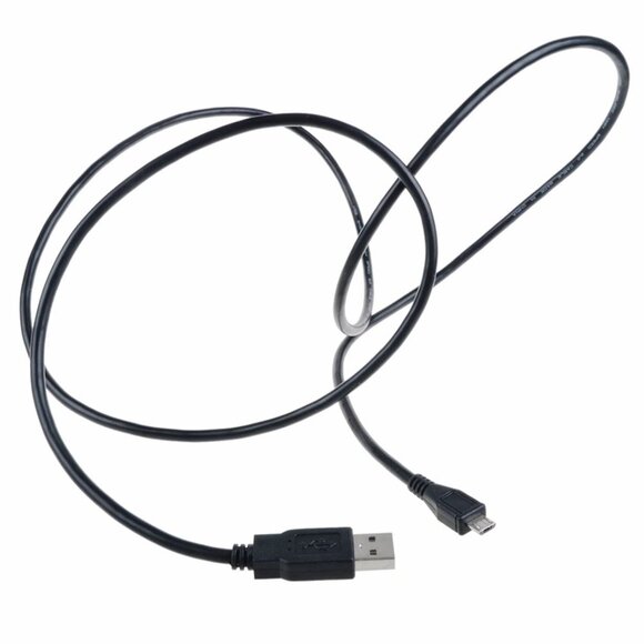 Black USB to Type Mini B Cable Cord - Picture 1 of 8